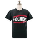 DSQUARED2 ディースクエアード Tシャツ 半袖 S74GD0639 S21600 メンズ 男性 ロゴ ディースク 900 BLACK ブラック