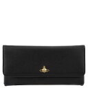 Vivienne Westwood ヴィヴィアンウエストウッド 長財布 52020020 40565 VICTORIA CLUTCH WITH FLAP レディース 女性 ウォレット オーブ N401 BLACK ブラック