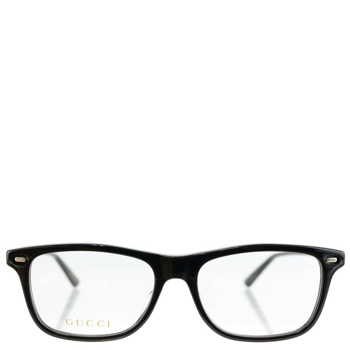 GUCCI グッチ 眼鏡 GG0519O 001 53 Optical Frame MAN ACETATE レディース 女性 メンズ 男性 ユニセックス 男女兼用 スクエア 伊達メガネ 伊達眼鏡 フレーム BLACK/RUTHENIUM TRANSPARENT ブラック
