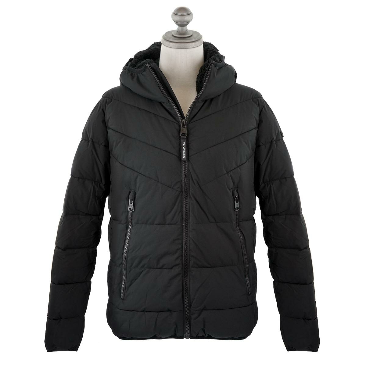 カルバン・クライン Calvin Klein カルバンクライン 中綿ジャケット CM155201 Hooded Stretch Jacket メンズ 男性 EBONY BLACK エボニーブラック