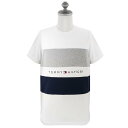 TOMMY HILFIGER トミーヒルフィガー Tシャツ 09T3767 メンズ 男性 ロゴ 半袖 100 WHITE ホワイト