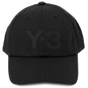 Y-3 ワイスリー キャップ ベースボールキャップ 2022年-2023年秋冬新作 HA6530 Y-3 LOGO CAP メンズ 男性 レディース 女性 ユニセックス 男女兼用 ロゴキャップ YOHJI YAMAMOTO ヨウジヤマモト adidas アディダス 帽子 BLACK ブラック