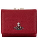 O܂z Vivienne Westwood BBAEGXgEbh 2022N-2023NH~V 51010018 S000B SAFFIANO BIOGREEN SMALL FRAME WALLET fB[X  rrA H407PF RED bh