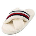 TOMMY HILFIGER g~[qtBK[ T_ 2023NtĐV FW0FW06888YBL COMFY HOME SLIPPERS WITH STRAPS fB[X  Xbp {A ECRU zCg