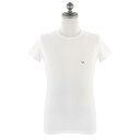 EMPORIO ARMANI エンポリオアルマーニ Tシャツ アンダーウェア 111035 1W599 10 WHITE メンズ 男性 半袖Tシャツ ホワイト/ゴールド Uネック ドラゴン 龍