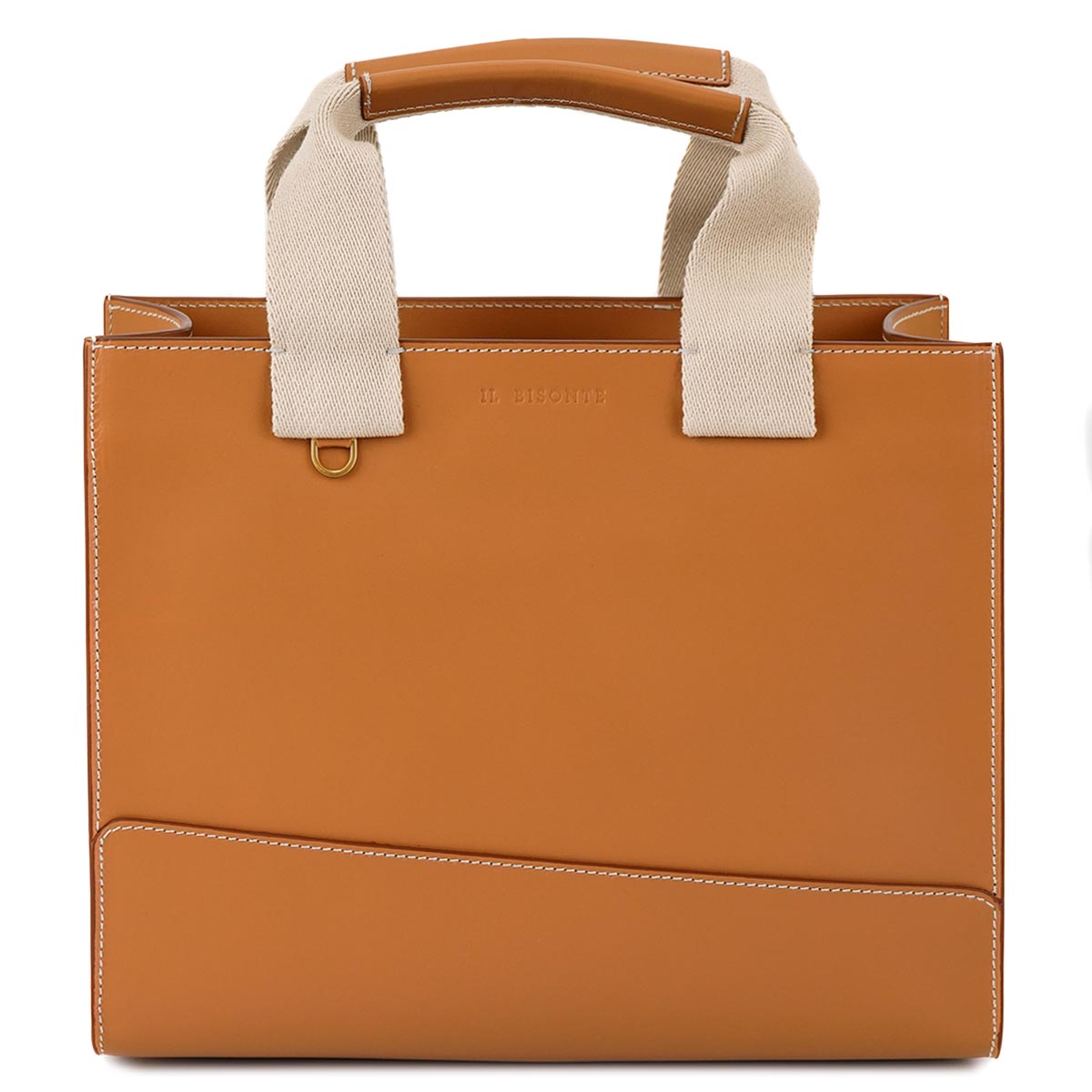 ハンドバッグ IL BISONTE イルビゾンテ バッグ トートバッグ BHA015 PV0041 FIFTY ON HANDBAG MEDIUM レディース メンズ 男性 女性 ユニセックス 男女兼用 NA198H Naturale ナチュラル