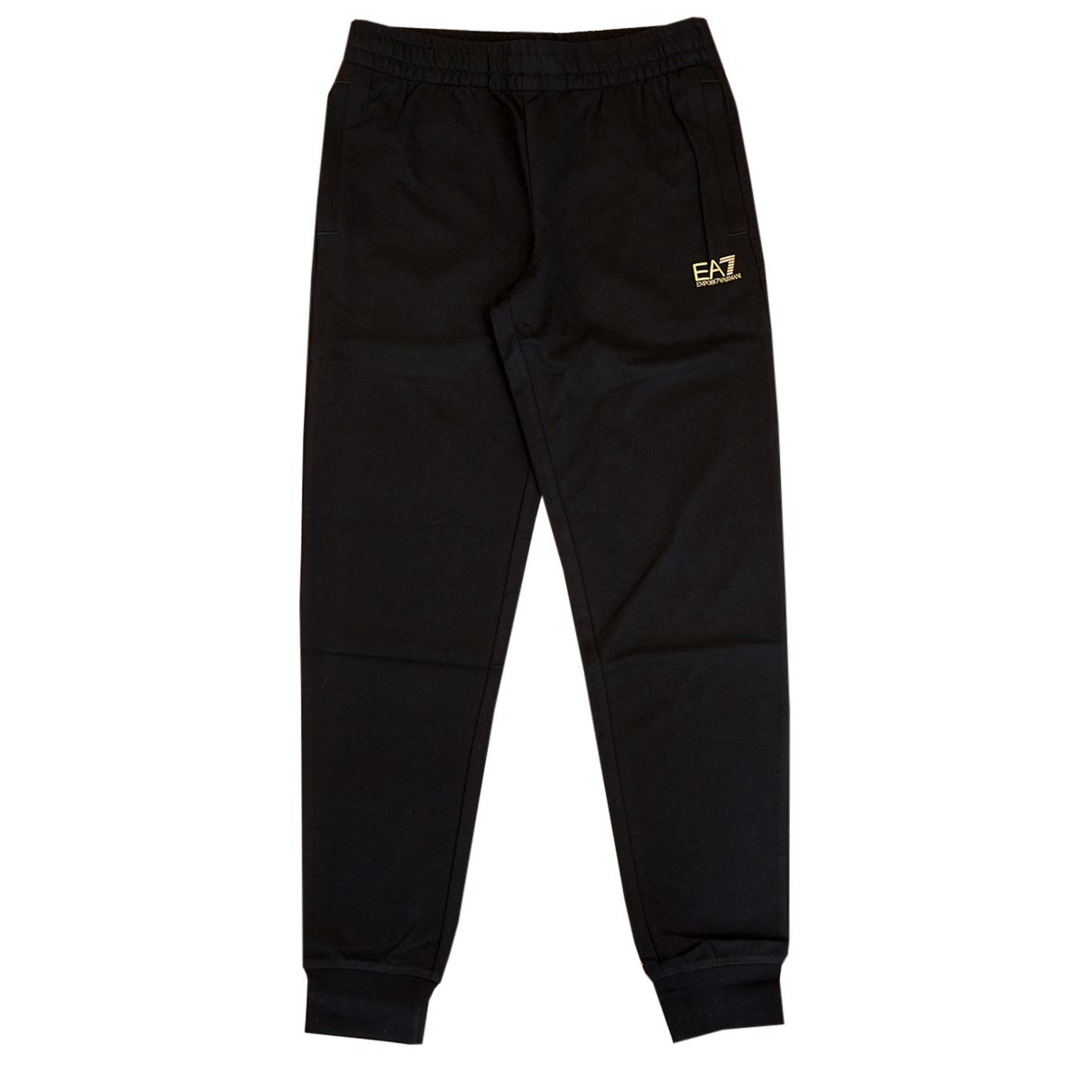 EMPORIO ARMANI EA7 エンポリオアルマーニ イーエーセブン エアセッテー スウェットパンツ 2023年春夏新作 8NPP53 PJ05Z PANTALONI 32 TRAIN CORE ID M PANTS CH COFT SLIM メンズ 男性 スエットパンツ 0208 BLACK-GOLD ブラック×ゴールド