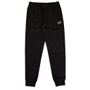 EMPORIO ARMANI EA7 エンポリオアルマーニ イーエーセブン エアセッテー スウェットパンツ 2023年春夏新作 8NPP53 PJ05Z PANTALONI 32 TRAIN CORE ID M PANTS CH COFT SLIM メンズ 男性 スエットパンツ 0208 BLACK-GOLD ブラック×ゴールド