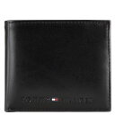 TOMMY HILFIGER トミーヒルフィガー 二つ折り財布 31TL25X005 Wellesley Yen Coin Wallet メンズ 男性 折財布 小銭入れ付き BLACK ブラック