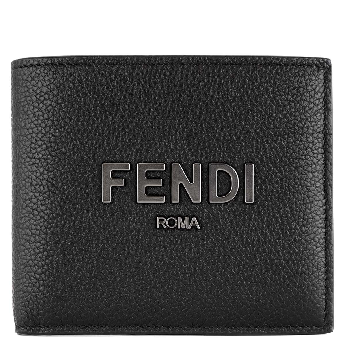 フェンディ 財布（メンズ） FENDI フェンディ 二つ折り財布 2023年春夏新作 7M0169 ALA8 Portafoglio メンズ 男性 シグネチャー F1Z35 NERO+RUBS ブラック