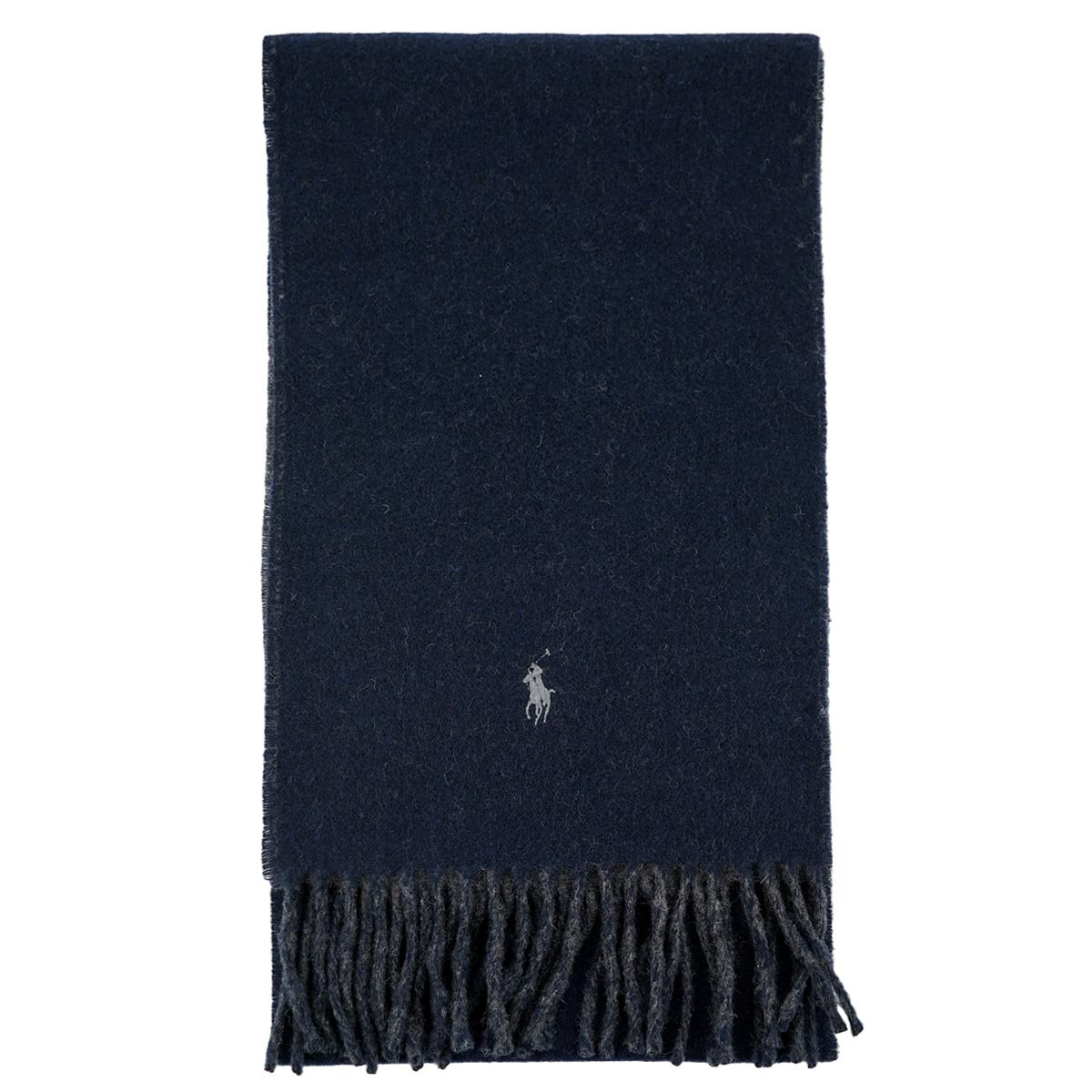 POLO RALPH LAUREN ポロラルフローレン マフラー 2023年-2024年秋冬新作 PC0455 Classic Reversible Scarf メンズ レディース 男性 女性 男女兼用 ユニセックス リバーシブル 411 Navy/Charcoal ネイビー×チャコール