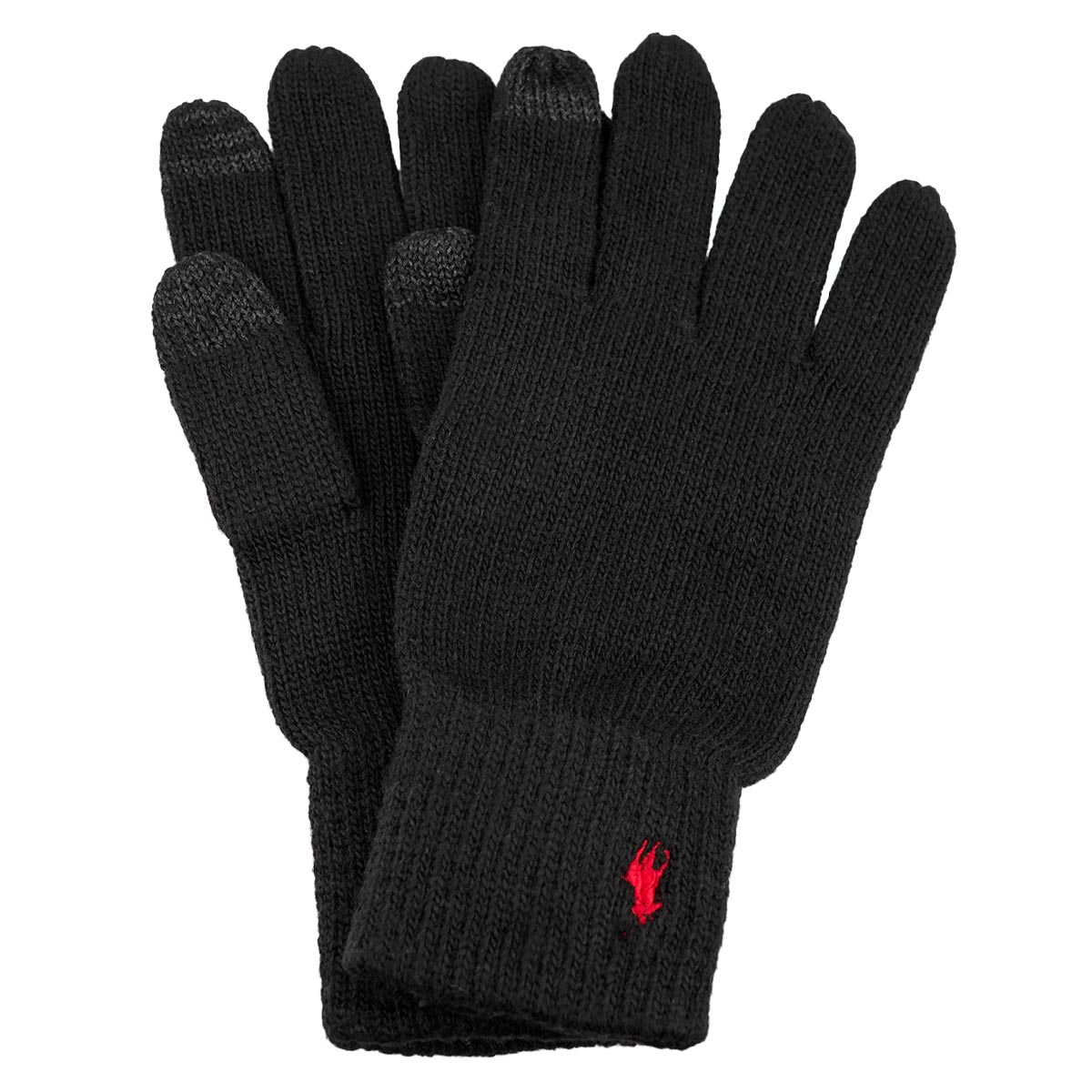 ラルフローレン　手袋（メンズ） POLO RALPH LAUREN ポロラルフローレン 手袋 2023年-2024年秋冬新作 PC0712 Recycled Touch Glove メンズ レディース 男性 女性 男女兼用 ユニセックス スマートフォン対応 スマホ対応 ポニー刺繍 001 Black ブラック