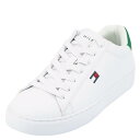 TOMMY HILFIGER トミーヒルフィガー スニーカー tmBRECON3 メンズ 男性 ローカット 靴 WHI04 WHITE/GREEN ホワイト/グリーン