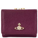 VIVIENNE WESTWOOD BBAEGXgEbh O܂z 2023N-2024NH~V 51010018 L001N SAFFIANO SMALL FRAME WALLE fB[X  I[u J401PF PURPLE p[v