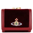 VIVIENNE WESTWOOD BBAEGXgEbh O܂z 2023N-2024NH~V 51010018 W00BX EMBROIDERED ORB SMALL FRAME WALLET fB[X  I[u I406PF BURGUNDY o[KfB[