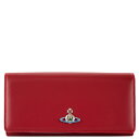 Vivienne Westwood ヴィヴィアンウエストウッド 2023年-2024年秋冬新作 長財布 51040027 L001L NAPPA CLASSIC CREDIT CARD WALLET レディース 女性 オーブ H404PF RED/SILVER レッド/シルバー