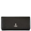 Vivienne Westwood ヴィヴィアンウエストウッド 2023年-2024年秋冬新作 長財布 51120005 L001J SAFFIANO LONG CARD HOLDER レディース 女性 オーブ N401LA BLACK ブラック