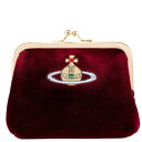 Vivienne Westwood ヴィヴィアンウエストウッド 2023年-2024年秋冬新作 コインケース 52010005 W00BX EMBROIDERED ORB FRAME COIN PURSE レディース 女性 小銭入れ がま口 I406PF BURGUNDY バーガンディー