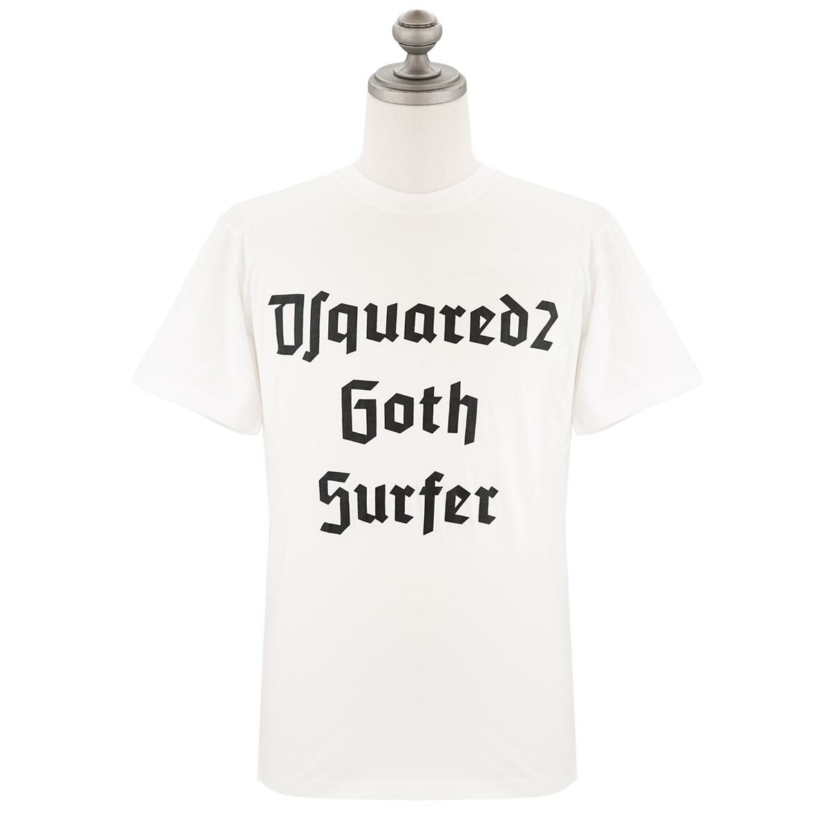 DSQUARED2 ディースクエアード 半袖Tシャツ S74GD1085 S23009 D2 GOTH SURFER T-SHIRT メンズ 男性 100 WHITE ホワイト