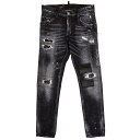 DSQUARED2 fB[XNGA[h pc W[Y S74LB1223 S30357 SUPER SKATER JEAN Y j W[Y pc 900 BLACK ubN