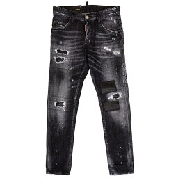 ディースクエアード DSQUARED2 ディースクエアード パンツ ジーンズ S74LB1223 S30357 SUPER SKATER JEAN メンズ 男性 ジーンズ パンツ 900 BLACK ブラック