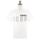 DSQUARED2 fB[XNGA[h TVc S79GC0063 S23009 ICON OUTLINE COOL Y ACR 989 WHITE/BLACK zCg~ubN TCYXXL