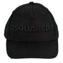 DSQUARED2 ディースクエアード ベースボールキャップ S82BC0028 DEAN&DAN メンズ 男性 帽子 M084 BLACK/BLACK ブラック