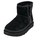 UGG AO [gu[c 2023N-2024NH~V 1144034 Classic Mini Zipper Tape Logo fB[X  C u[c V[gu[c BLACK/BLK ubN