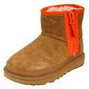 UGG アグ ムートンブーツ 2023年-2024年秋冬新作 1144034 Classic Mini Zipper Tape Logo レディース 女性 CHESTNUT/CHE チェスナット