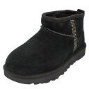 UGG AO [gu[c 2023N-2024NH~V 1153777 Classic Ultra Mini Bling fB[X  NVbN Eg ~j uO BLACK/BLK ubN