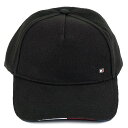 TOMMY HILFIGER トミーヒルフィガー ベースボールキャップ 2023年-2024年秋冬新作 AM0AM11485BDS ELEVATED CORPORATE CAP メンズ 男性 レディース 女性 ユニセックス 男女兼用 帽子 BDS BLACK ブラック