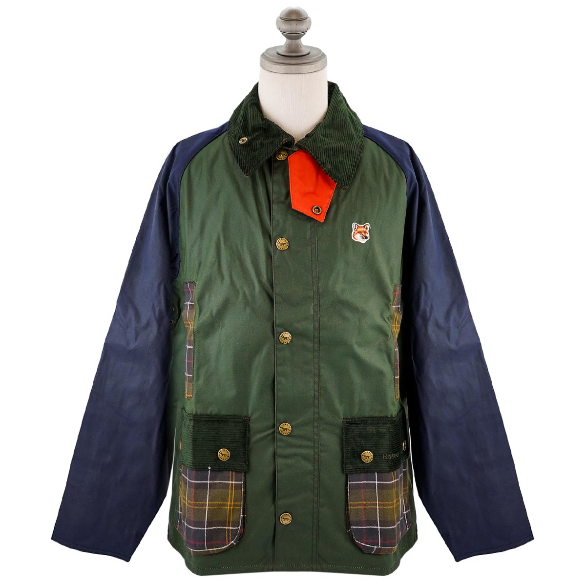 2023年-2024年秋冬新作 BARBOUR×MAISON KITSUNE バブアー×メゾンキツネ ジャケット MWX2238 BEAUFORT メンズ 男性 レディース 女性 ユニセックス 男女兼用 コラボ ブルゾン GN72 DUFFLE BAG ダッフルバッグ