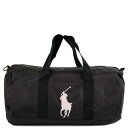 Polo Ralph Lauren ポロラルフローレン ボストンバッグ 4AR066 POLO BALLET DUFFLE レディース 女性 メンズ 男性 ジュニア ユニセックス 男女兼用 G9O POLO BLACK/Pink ブラック×ピンク