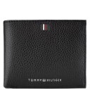 TOMMY HILFIGER トミーヒルフィガー 二つ折り財布 2024年春夏新作 AM0AM11855BDS TH CENTRAL CC AND COIN メンズ BDS BLACK ブラック