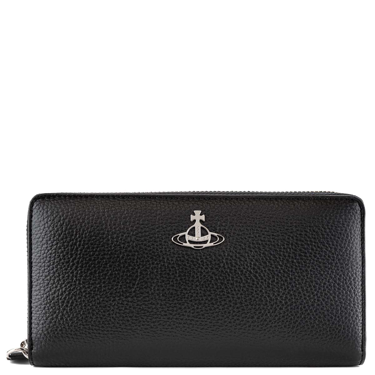 VIVIENNE WESTWOOD ヴィヴィアンウエストウッド 長財布 2024年春夏新作 51050022U S000D RE-VEGAN ZIP ROUND WALLET レディース 財布 N403 BLACK ブラック