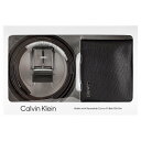 Calvin Klein JoNC xg܂zZbg 41CK240002 2 PIECE BOXED REVERSIBLE SMOOTH BELT WITH SAFFIANO WALLET Y j MtgZbg BLACK ubN