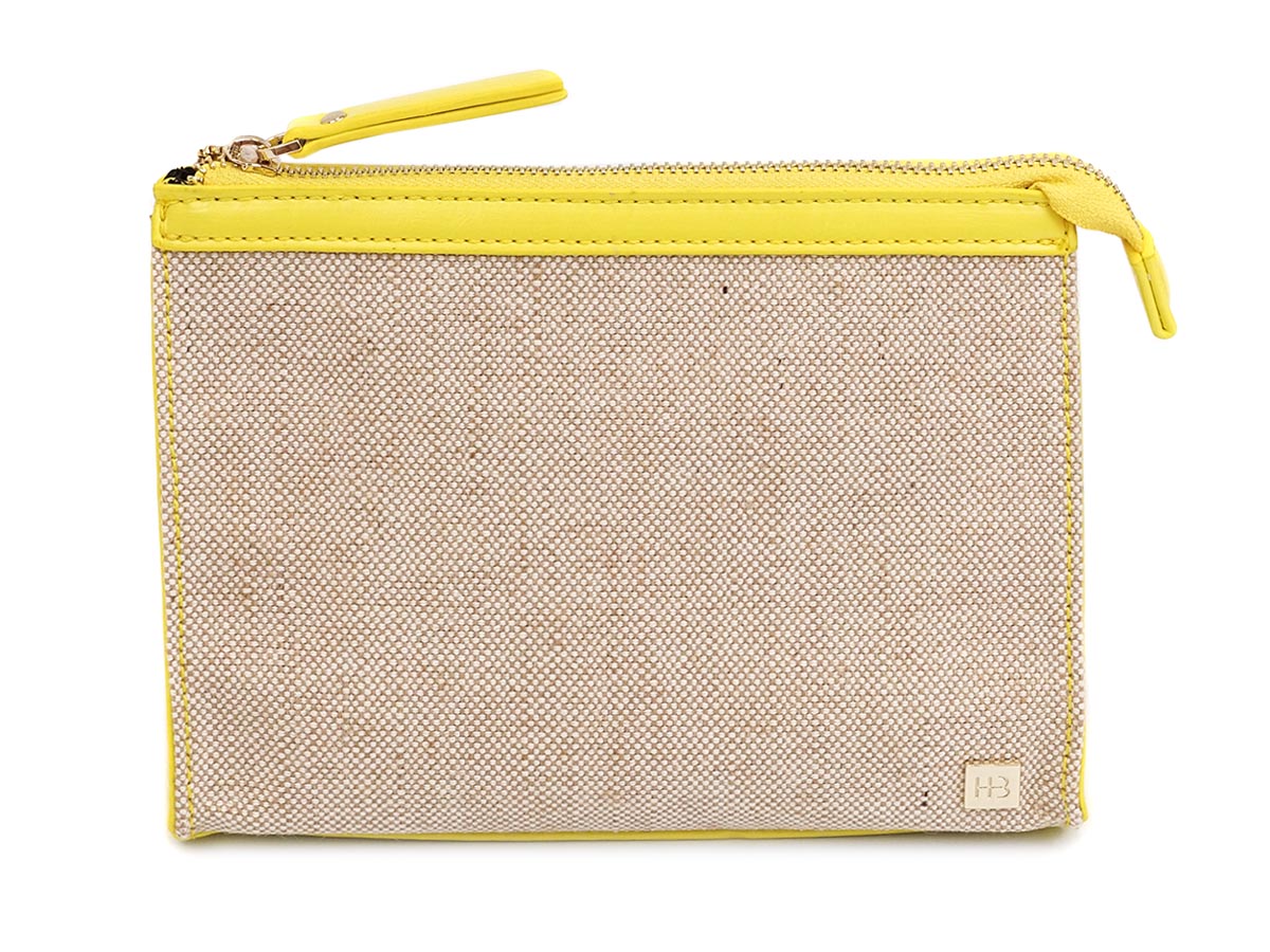 Hudson+Bleecker ハドソンブリーカー コスメポーチ CPS1504 LINEN YELLOW レディース 女性 イエロー マルチポーチ 旅行用ポーチ トラベルポーチ