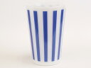 Olde Milk Glass オールドミルクガラス タンブラー ストライプタンブラー BLUE ブルー ミルクホワイト アメリカンスタイル
