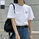 20%OFFクーポン★マラソン限定H by FIGERAve. 半袖TEE Tシャツ ワンポイント 半袖 トップス シャツ シンプル メンズ レディース 男女兼用