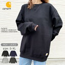 【SALE】【送料無料】Carhartt カーハート K124 長袖 スウェット トレーナー ロゴ クルーネック メンズ レディース 裏起毛 春 秋 冬 無地 ...
