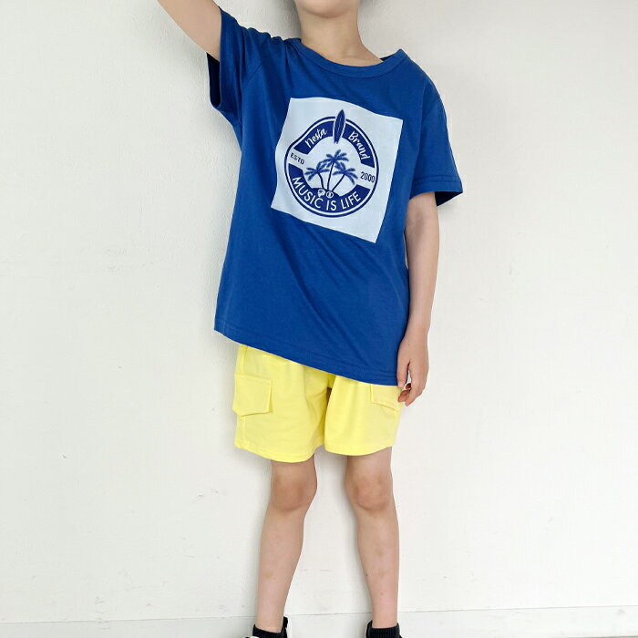 【国内発送】NESTA KIDS ネスタキッズ ロゴ Tシャツ トップス 子供 キッズ 半袖 クルーネック プルオーバー 子供服 男の子 女の子 カジュアル アメカジ プリント 綿 コットン ダンス 【メール便 ネコポス 送料無料】