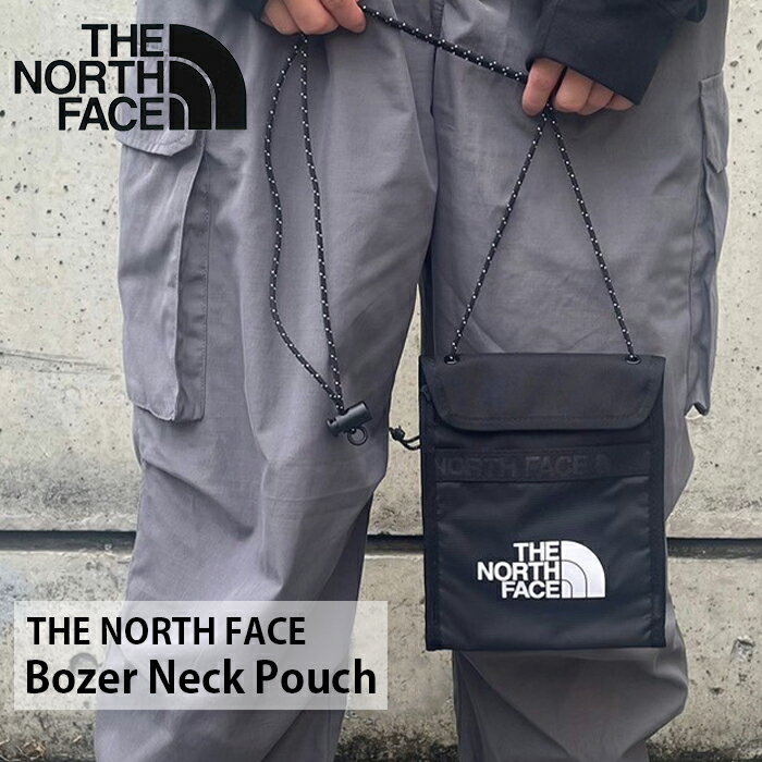 【メール便 /送料無料】【国内発送】THE NORTH FACE ザ ノースフェイス Bozer Neck Pouch ポーチ ポシェット サコッシュ バッグ かばん 薄型 コンパクト スリム 黒 ブラックロゴ 正規品 NF0A52RZ