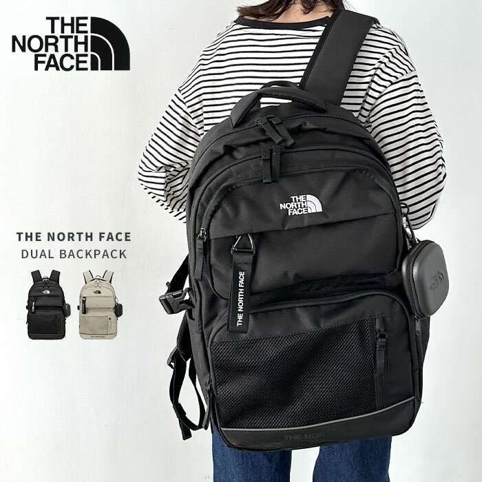 20%OFFクーポン★マラソン限定国内発送【送料無料】THE NORTH FACE ザノースフェイス DUAL BACKPACK オリジナルパック リュック 通勤 通学 新学期 収納 プレゼント 入学祝 パソコン メンズ レディース 女子 男子 男女兼用 シンプル WHITE LABEL 韓国 NM2DQ06K NM2DQ06J