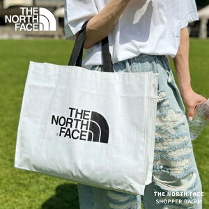 10%OFFクーポン★マラソン限定【送料無料 国内発送 メール便】THE NORTH FACE ザノースフェイス SHOPPER BAG WHITE ショッパー バッグ エコバッグ ランドリーバッグ カバン 白 黒 シンプル 大人 ショッピングバッグ トートバッグ A4サイズ 収納 大容量 NG2PN00A