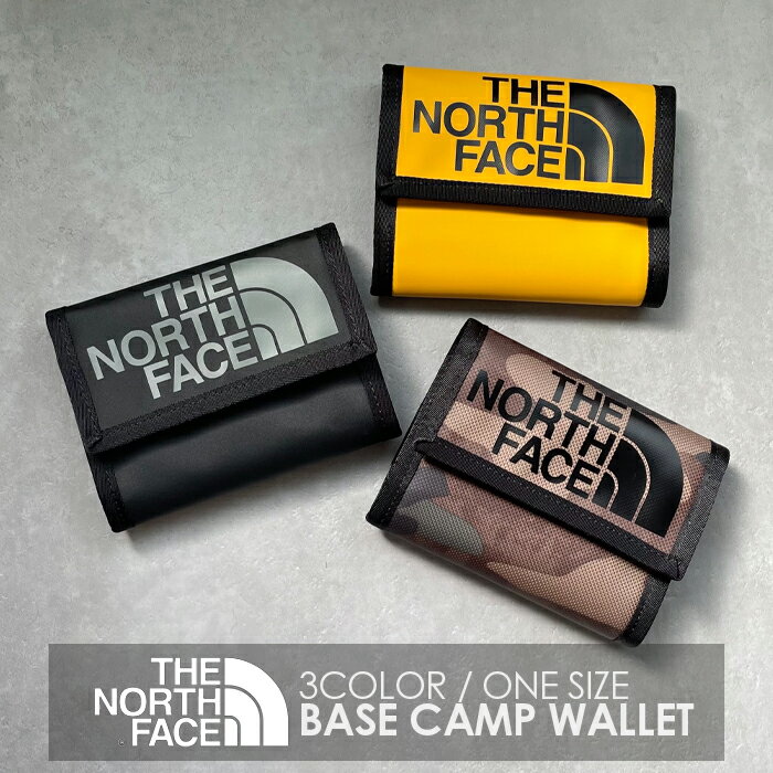 9/8から＼1000円オフ／ スーパーセール！ THE NORTH FACE ザノースフェイス BASE CAMP WALLET ベースキャンプウォレット 財布 ウォレット 三つ折り財布 ミニ財布 小銭入れ ファスナー マジックテープ カード コイン ケース 正規品【メール便 ネコポス 送料無料 国内発送】