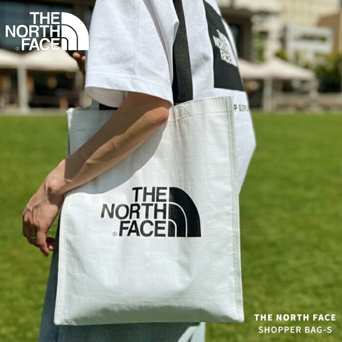 10%OFF★スーパーSALE限定クーポン【送料無料 国内発送 メール便】THE NORTH FACE ザノースフェイス SHOPPER BAG S ショッパー バッグ エコバッグ ランドリーバッグ カバン 白 黒 シンプル 大人 ショッピングバッグ トートバッグ A4サイズ 収納 大容量 NG2PN60A