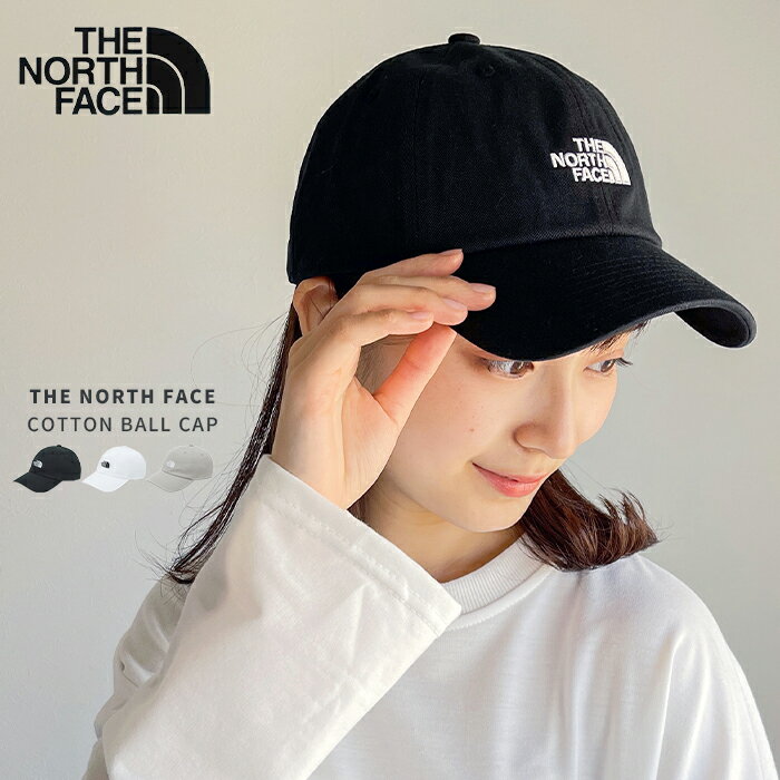 ザ・ノース・フェイス 帽子 レディース 【メール便 送料無料 国内発送】THE NORTH FACE ザ ノースフェイス キャップ 帽子 ベースボールキャップ 野球帽 メンズ レディース ユニセックス フリーサイズ サイズ 調節可能 新品 正規品 NE3CN00 COTTON BALL CAP