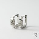 ハワイアンジュエリー ピアス フープピアス スクエアデザイン 金属アレルギー対応 ステンレス レディース キャッチレス 両耳 スティールシルバーカラー テラグラ...