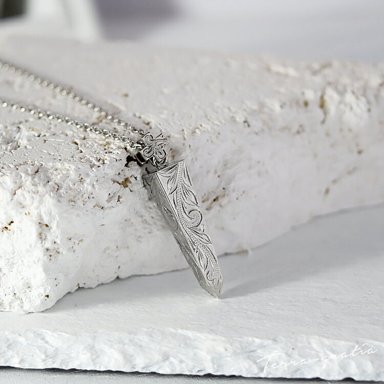 ハワイアンジュエリー ネックレス ステンレス レディース メンズ 男女兼用 オベリスクモチーフ 金属アレルギー対応 サージカルステンレス316L つけっぱなし ...