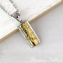 ハワイアンジュエリー ネックレス レディース メンズ ステンレス 刻印 スクロール プルメリア アーチ プレート ハワジュ ペンダント イエローゴールドカラー ...